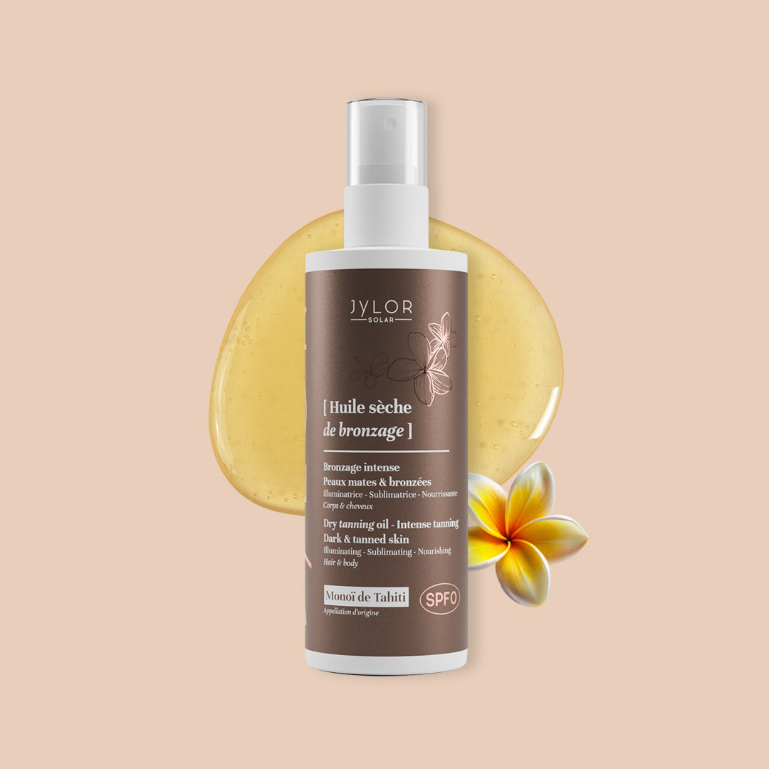 Huile sèche de bronzage