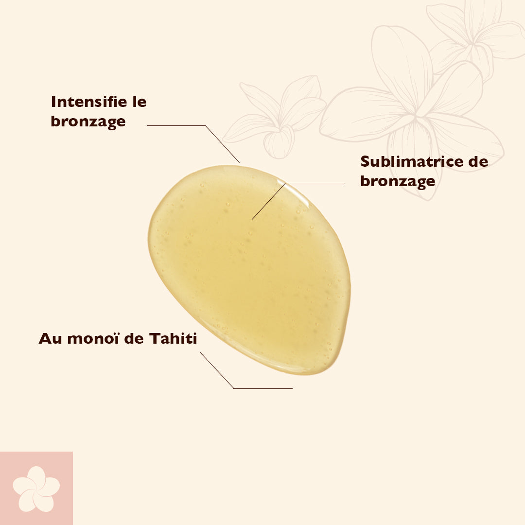 Huile sèche de bronzage